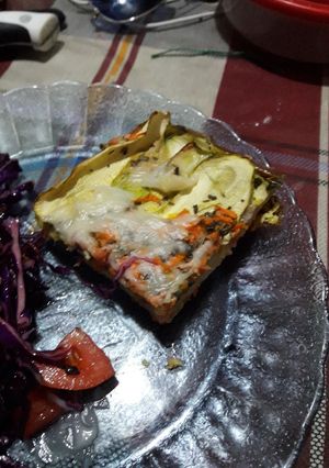 Una foto de Lasaña de zuquinis