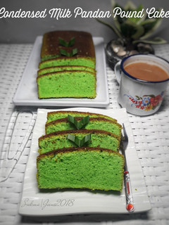 Foto resep Condensed Milk Pandan Pound Cake