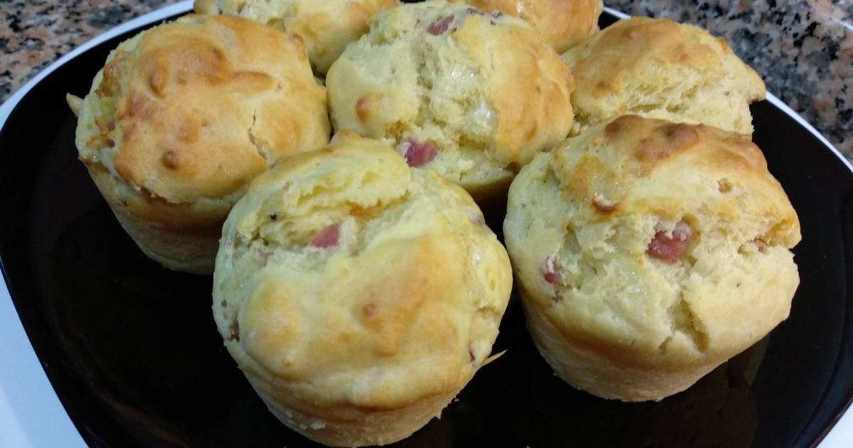 Muffins de jamón y queso Receta de Reme Ruiz Cookpad