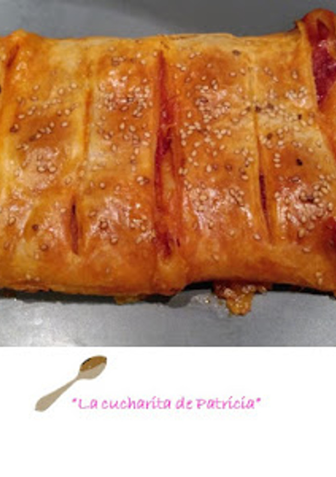 Una foto de Flauta de hojaldre rellena