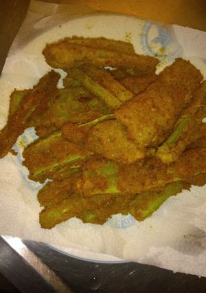 Una foto de Pencas de acelga fritas