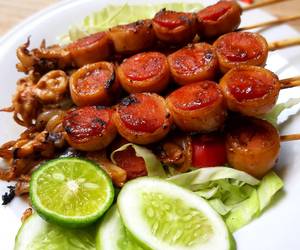 Cara Cepat Sate Cumi Bakar ala Thailand Enak Sederhana