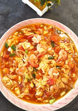 Foto resep Telur Tomat Udang
