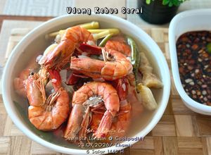 Gambar Udang Rebus Serai Ft Sambal Kicap Simple
