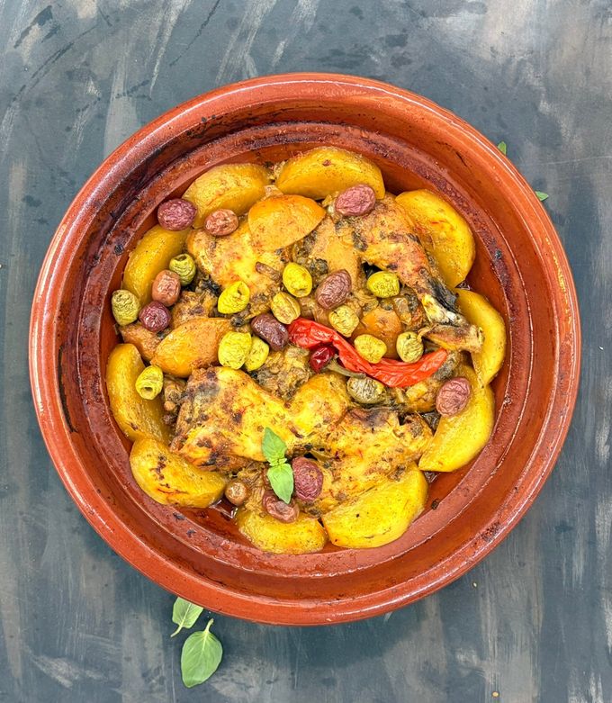 عکسی از دستور طاجین مرغ