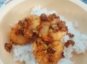 Foto resep Udang bawang mentega / garlic butter prawn