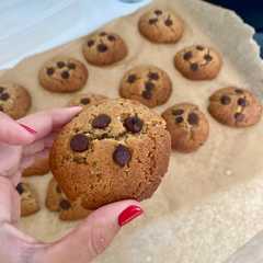 Una foto de Galletas con crema de cacahuete