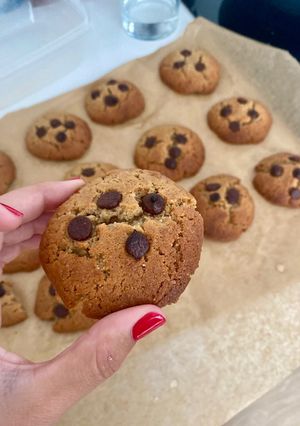 Una foto de Galletas con crema de cacahuete