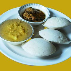 A picture of Pearl millet (bajra in Hindi, kambu in Tamil) Idli.