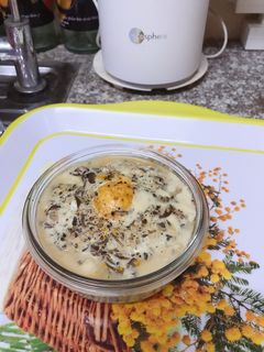 Hình của món Thịt chưng trứng muối.
