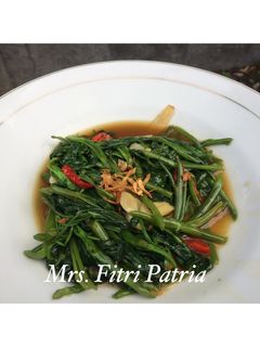Foto resep Tumis kangkung pedas