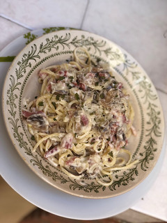 Foto principal de Espaguetis con salsa de queso azul !