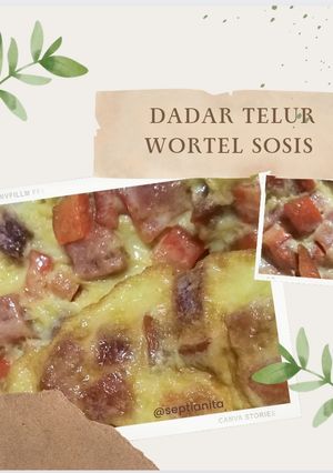 Foto resep Dadar Telur Wortel Sosis