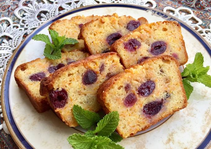 Aunty Eiko's Dark Cherry and Carrot Cake