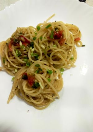 A picture of Garlic Spaghetti.