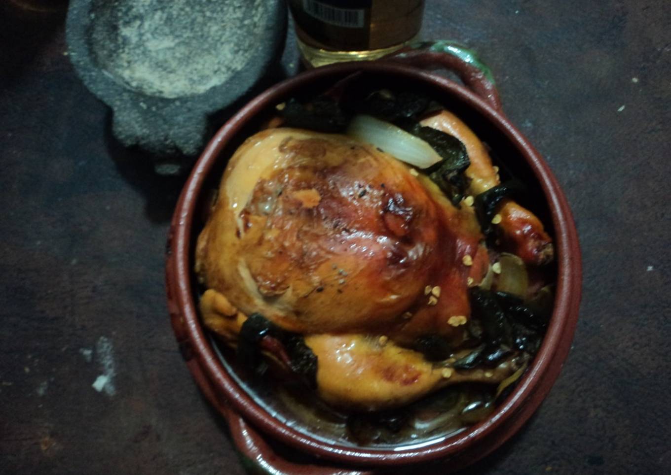 Pollo tatemado las correa del Ocote. México