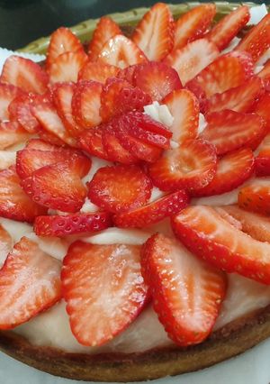 Une photo de Tarte aux fraises sirop d'agave