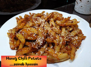 A picture of Honey chilli potato.