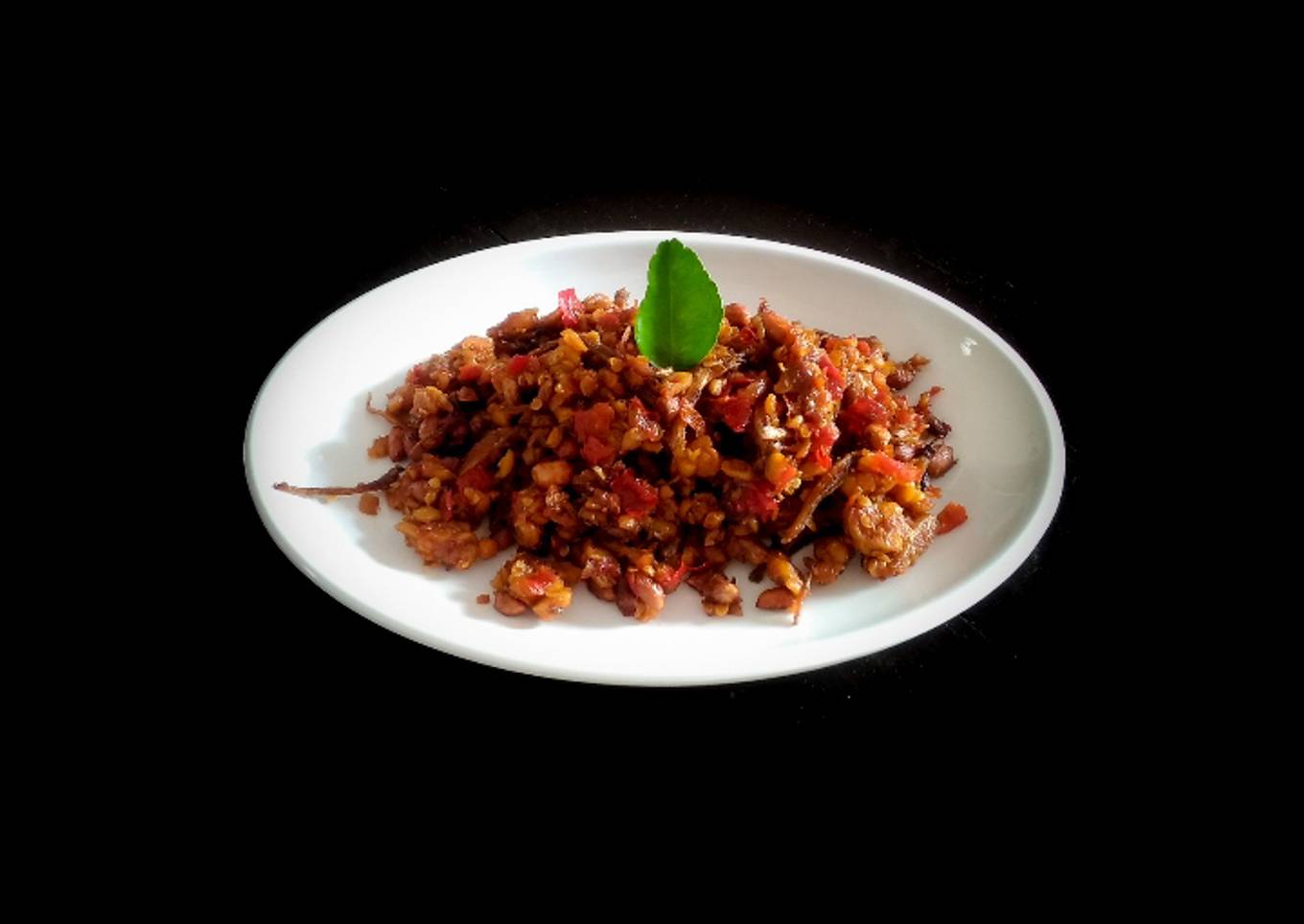Tempe Teri Kacang Balado