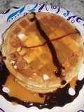 Chocolate caramel waffles