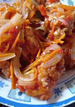 Foto resep Ayam tepung saus padang