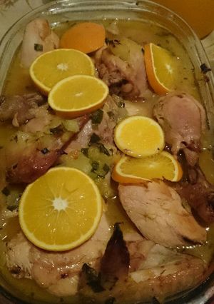 Una foto de Super pollo a la naranja