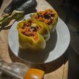 فلفل محشي مشوي (stuffed peppers)
