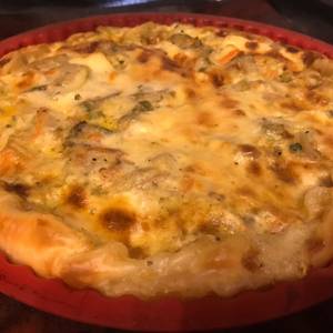 Tarta de zucchini (o zapallito) sin huevo, junto a @cocinacaseraya seguila en instagram