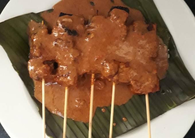 Sate Tempe Bumbu Kacang