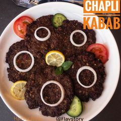 A picture of Chapli Kabab.