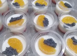 Foto resep Puding sutra fruit punch toping jeruk dan selasih