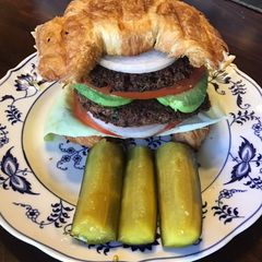 A picture of California Farm Healthy “Superiority” Cheeseburger.