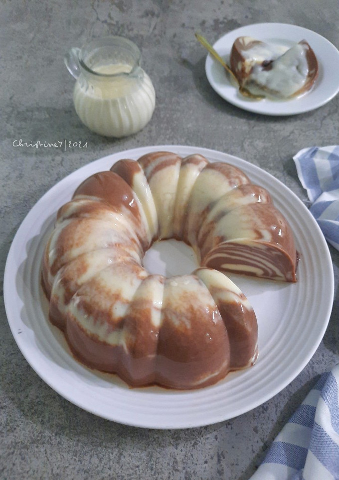 Foto resep 43. Puding Zebra Roti Tawar