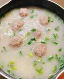 Canh khoai từ thịt viên