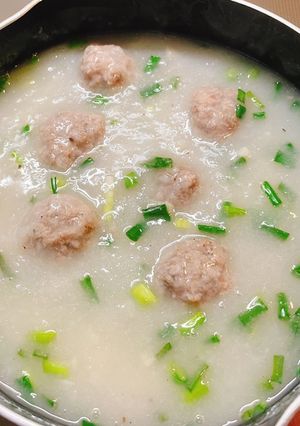 Hình của món Canh khoai từ thịt viên.