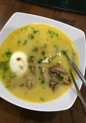 Foto resep Soto ayam kuah santan