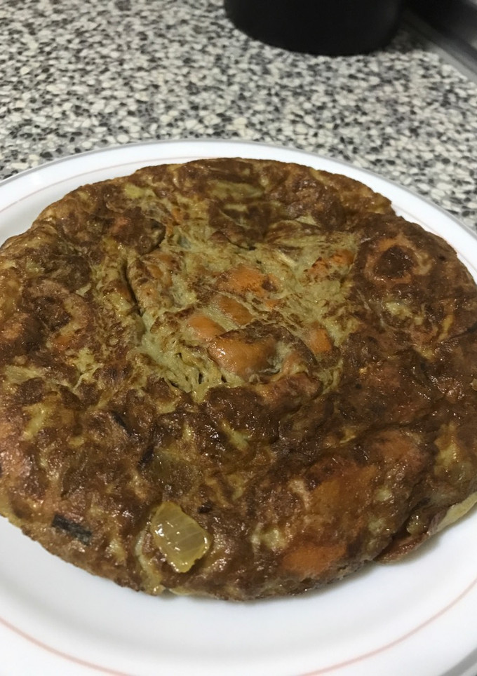 Una foto de Tortilla de boniato o batata