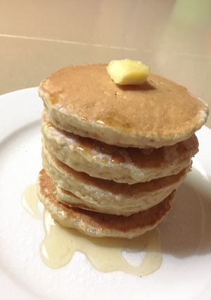 Foto resep Fluffy banana oatmeal pancake