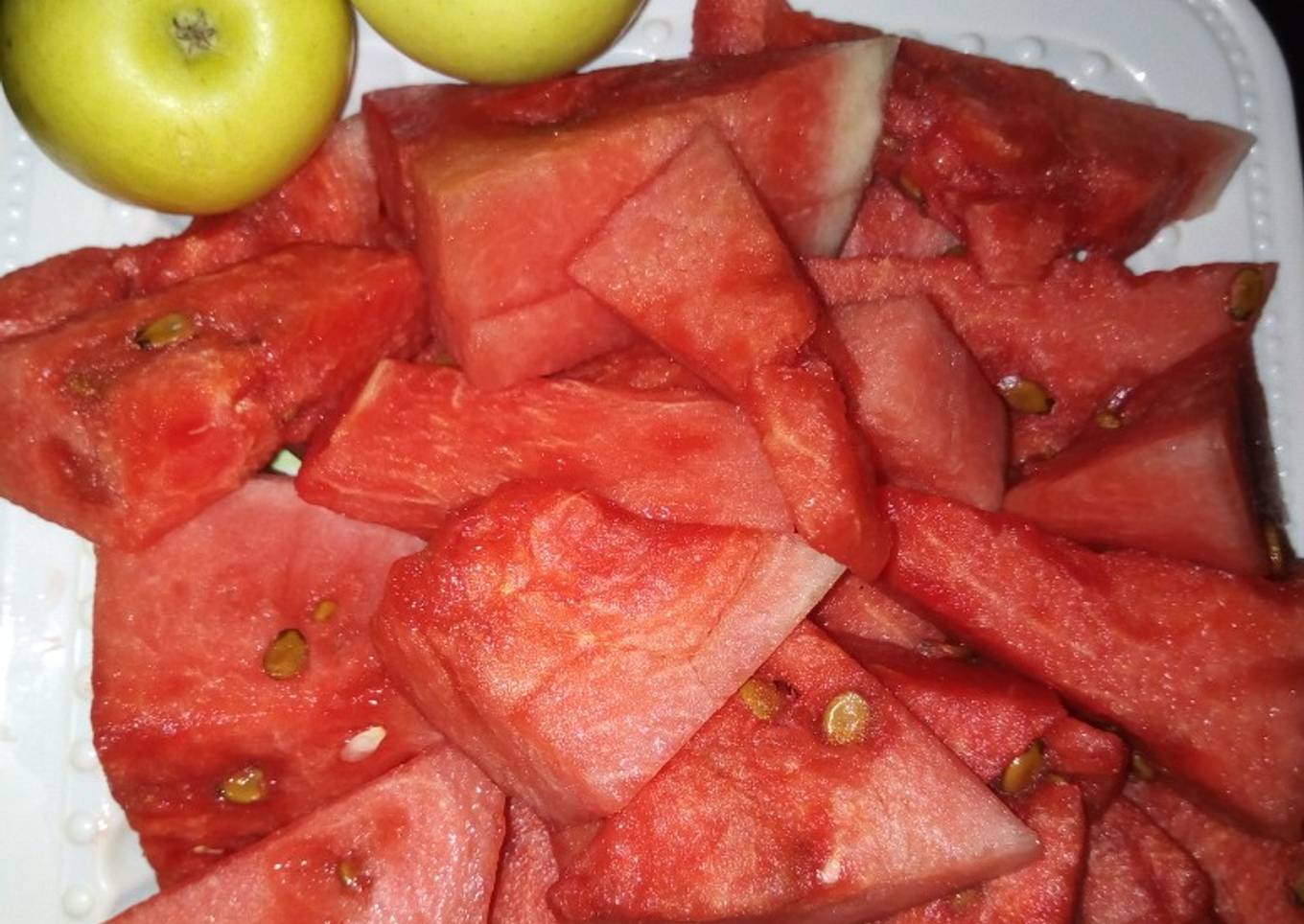 Apples and watermelon