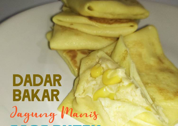 Resep Dadar Bakar Jagung Manis Saos Putih, Bikin Ngiler