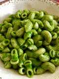 Fideos en salsa verde