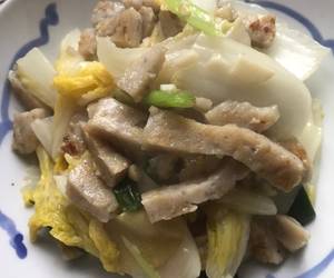 Resep mudah Wong choi cau leng yui yuk (sawi putih tumis kue ikan) Gurih Mantul