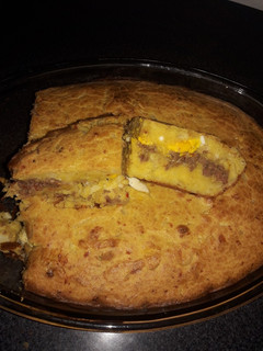 Una foto de Sopa so'o...sopa con relleno de carne, tipo pastel de papas