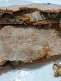Pizza calzone, con harina de espelta integral