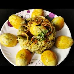 A picture of Egg Biryani (Egg Rice).
