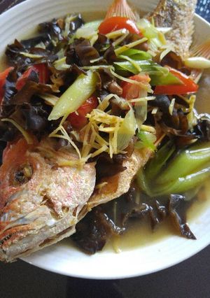 Foto resep Tauco ikan jamur kuping