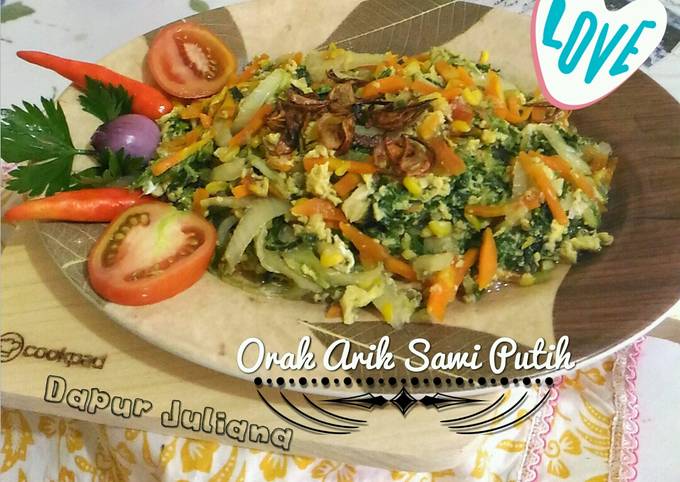 Resep Orak Arik Sawi Putih Nyemek Oleh Pawon Ndeso Artikah Cookpad