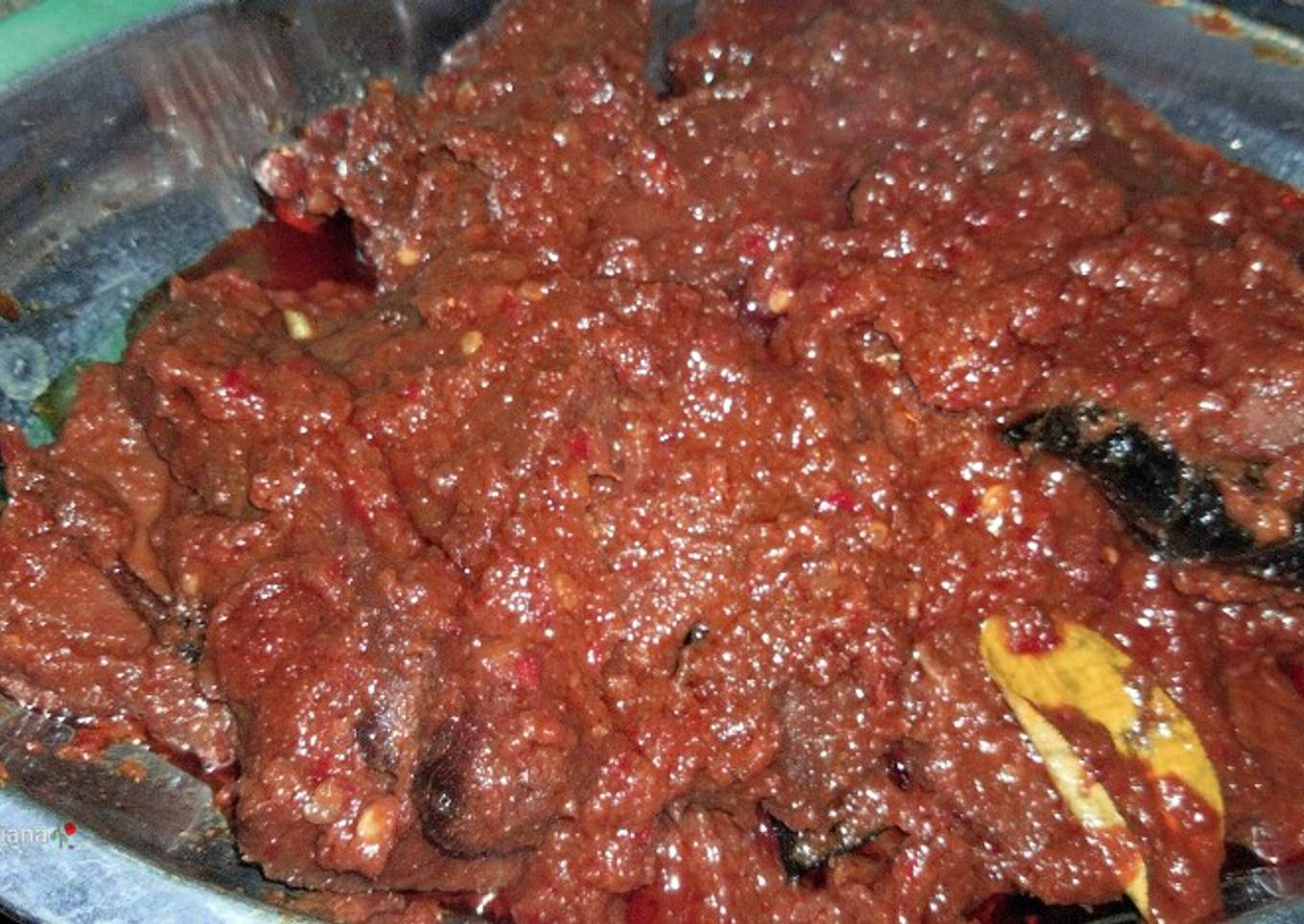 Rendang daging sapi simpel