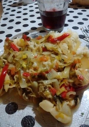 Una foto de Almejas a la verdurita