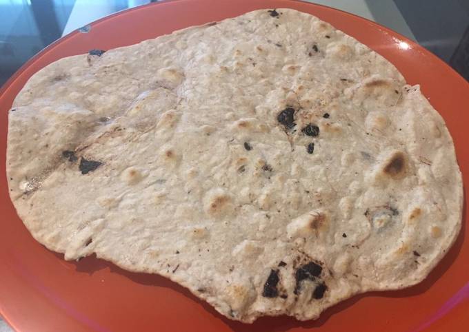 Piadina alle olive (senza strutto)